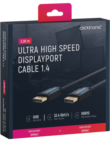 Cavo DisplayPort 1.4 Maschio/Maschio...