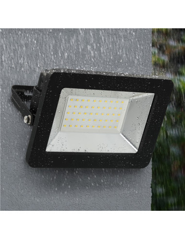 Faretto LED da Esterno IP65 30W Nero