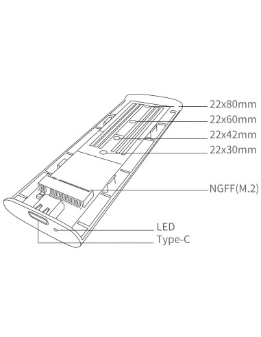 Box Esterno USB-C&trade USB3.2 Gen2...