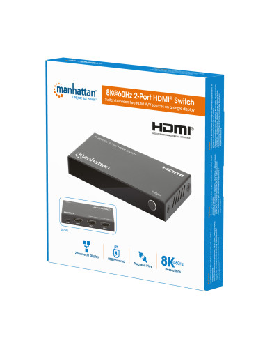Switch HDMI 8K@60Hz 2 porte