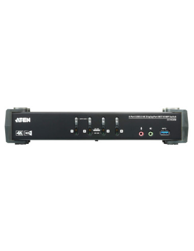 Switch KVMP 4K DisplayPort a 4 porte...
