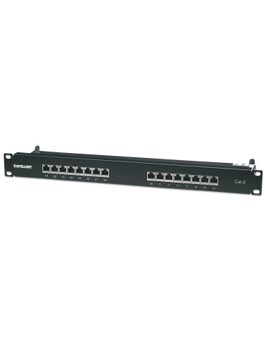 Pannello patch STP 16 posti RJ45 cat. 6