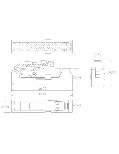 Kit 24 Frutti Cat.6A UTP 90&deg...