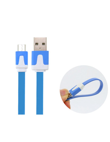 Cavo Flat USB AM a Micro USB M...