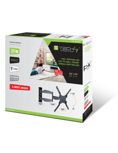 Supporto a Muro Ultra Slim per TV LED...
