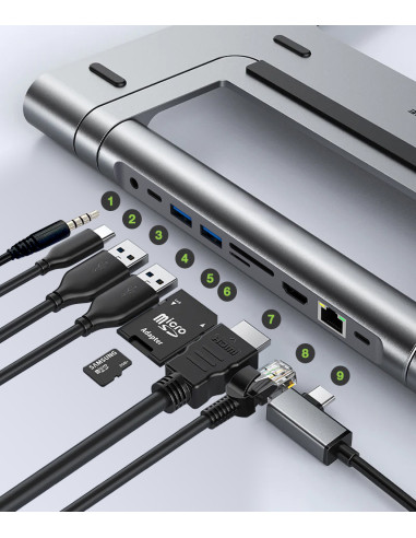 Docking Station USB-C&trade 9 in 1...