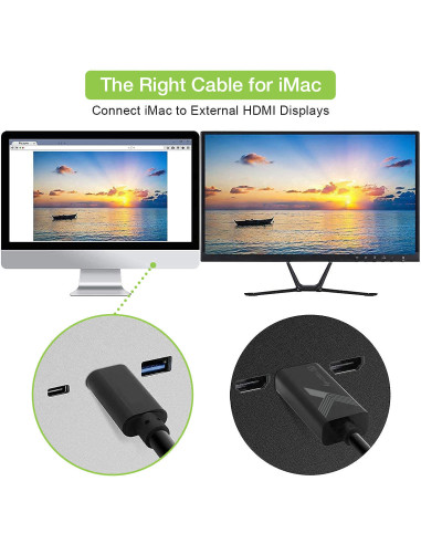 Cavo Adattatore USB-C&trade Maschio a...