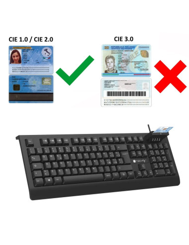 Tastiera USB con Lettore Smart Card...
