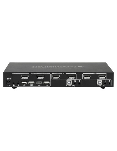Switch KVM 2 porte DisplayPort1.2 per...