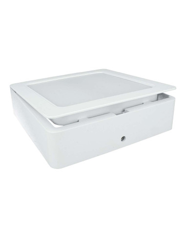 Faretto Led Da Incasso Quadrato 12W 1200LM Freddo 6000K 145X145mm Montaggio 2 In 1 Da Plafone e Da Incasso
