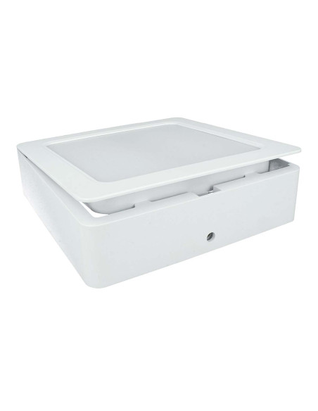 Faretto Led Da Incasso Quadrato 12W 1200LM Freddo 6000K 145X145mm Montaggio 2 In 1 Da Plafone e Da Incasso