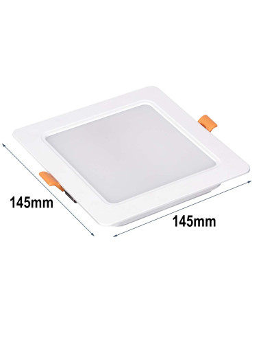 Faretto Led Da Incasso Quadrato 12W...