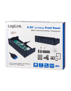 Hub USB Interno 5,25'' 7...