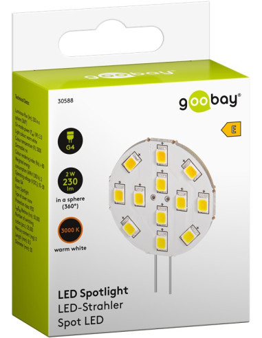 Lampada 12LED SMD G4 5050 2W 230lm...