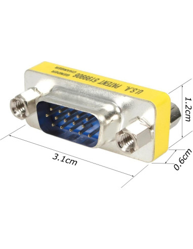Mini Gender Changer VGA DB 15 poli HD...