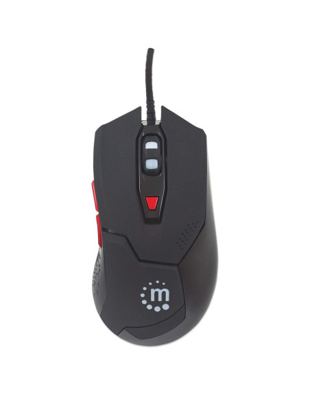 Manhattan 176071 mouse Ambidestro USB tipo A Ottico 2400 DPI