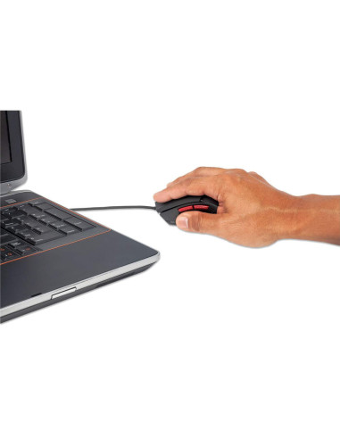 Manhattan 176071 mouse Ambidestro USB tipo A Ottico 2400 DPI