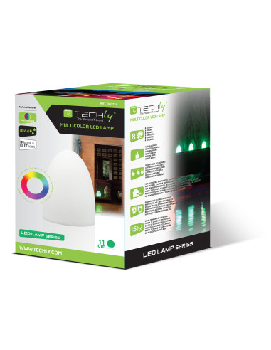 Lampada LED Multicolore di forma Ovale