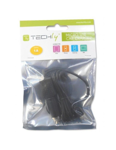 Techly Alimentatore da Auto (12 24V) Micro-USB 1A (IPW-CAR-MICRO1)