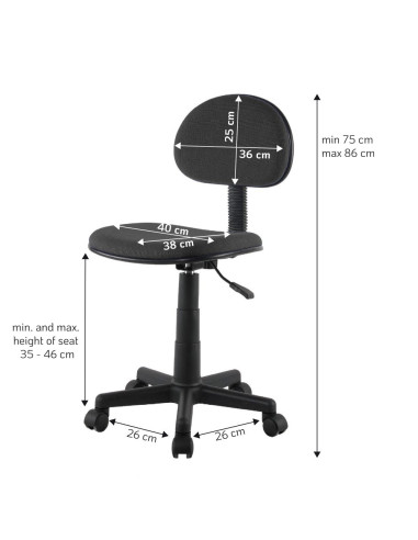 Techly ICA-CT CD102GY sedia da ufficio e computer Seduta imbottita Schienale imbottito