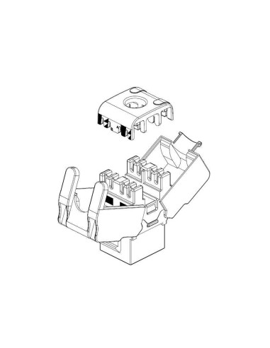 Frutto Keystone RJ45 UTP Cat6 Bianco