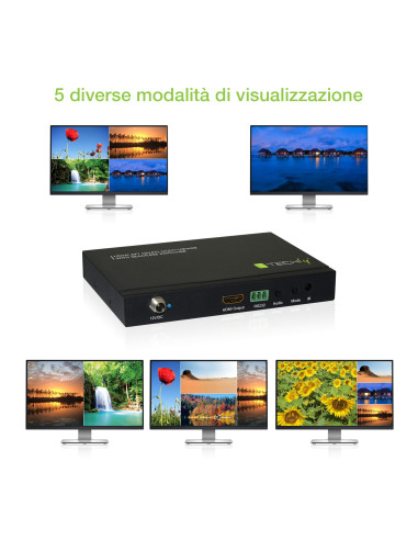 Multiview HDMI 4x1 con switch seamless