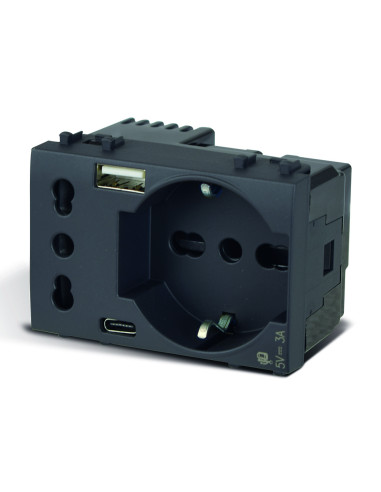 Tekla S44 Presa Schuko Presa Italiana...