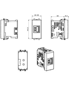 Tekla S44 Caricatore USB-A...