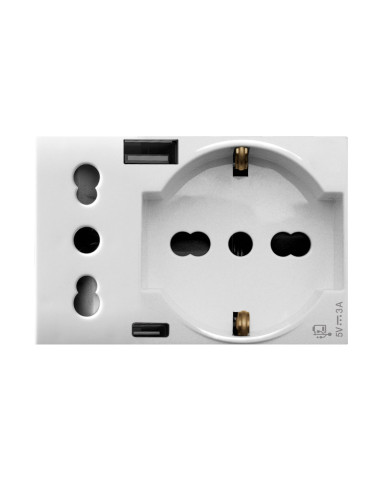 Domus S44 Presa Schuko Presa Italiana...