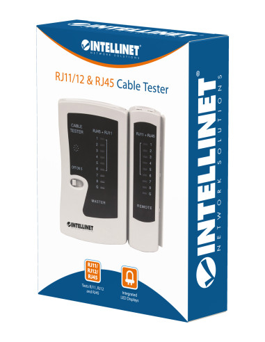 Tester di Rete per Cavi RJ11/12 & RJ45