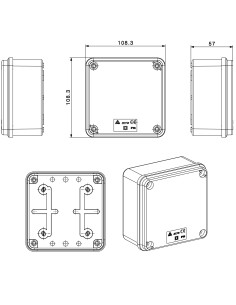 Scatola Quadrata IP65 di...