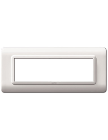 Placca Tecnopolimero S44 7 Moduli Bianco