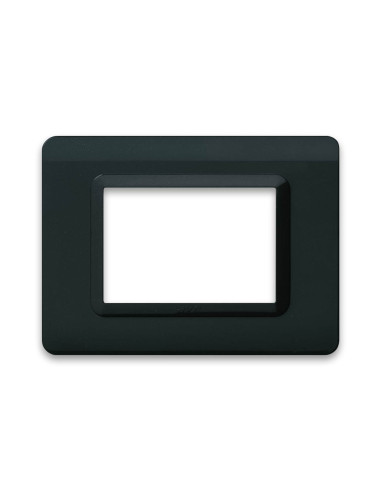 Placca Tecnopolimero S44 3 Moduli Grigio