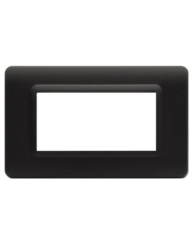 Placca Tecnopolimero S44 4 Moduli Grigio