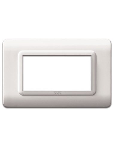 Placca Tecnopolimero S44 4 Moduli Bianco