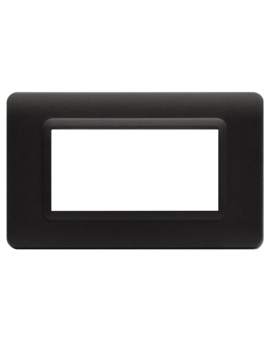 Placca Tecnopolimero S44 4 Moduli Grigio