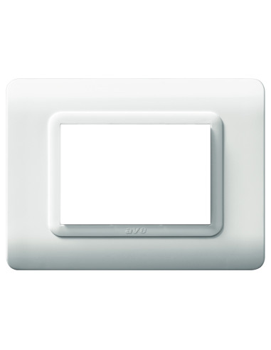 Placca Tecnopolimero S44 3 Moduli Bianco