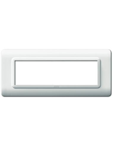 Placca Tecnopolimero S44 7 Moduli Bianco