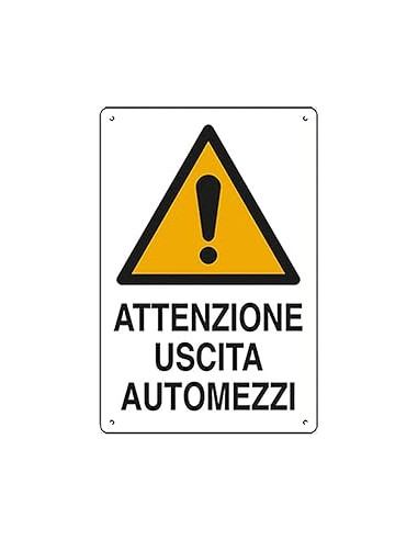 Cartello 'Attenzione Uscita...