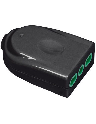 Presa Bipasso Italiana 2P+T 16A Nero