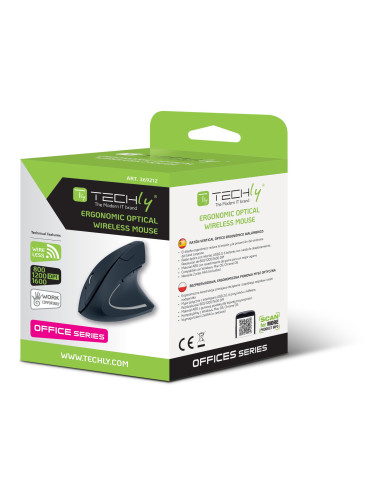 Mouse Verticale Ottico Wireless 1600...