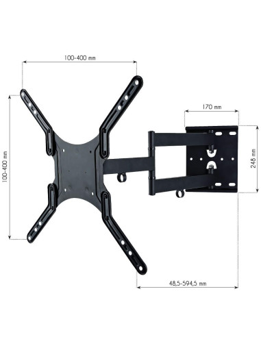 Supporto a Muro Ultra Slim per TV LED...
