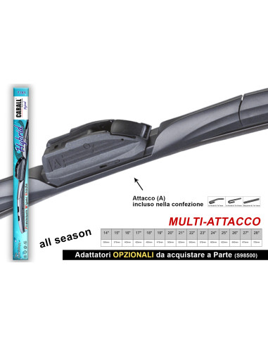 Spazzola Tergicristallo Ibrida CARALL...