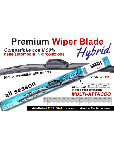 Spazzola Tergicristallo Ibrida CARALL...