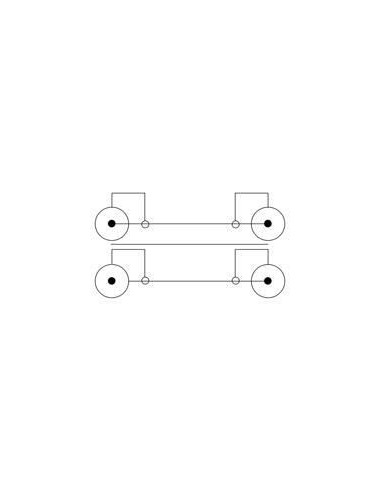 Cavo audio video 2 RCA M/M 5 m blu