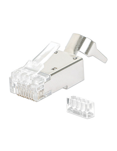 Confezione 50 Plug RJ45 STP per Cavo...
