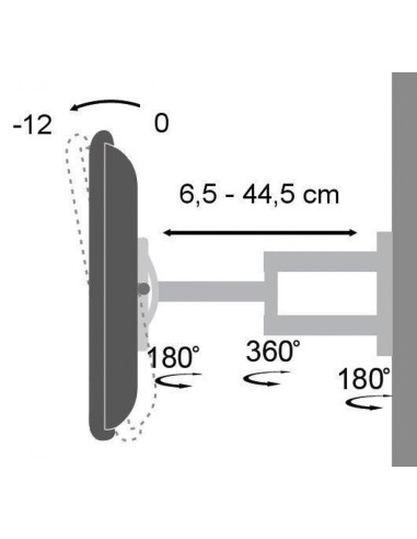 Supporto a muro per TV LED LCD...
