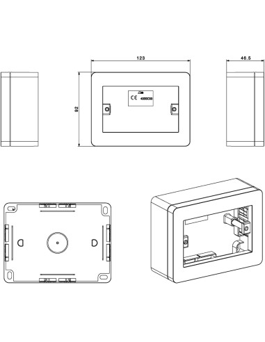 Scatola Universale IP40 per...