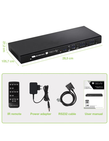 Matrix HDMI 2.0 6X 2 18Gbps 4k@60Hz...