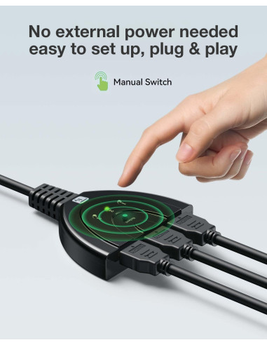 Switch HDMI 3x1 8K@60Hz Ultra HD 3 In...